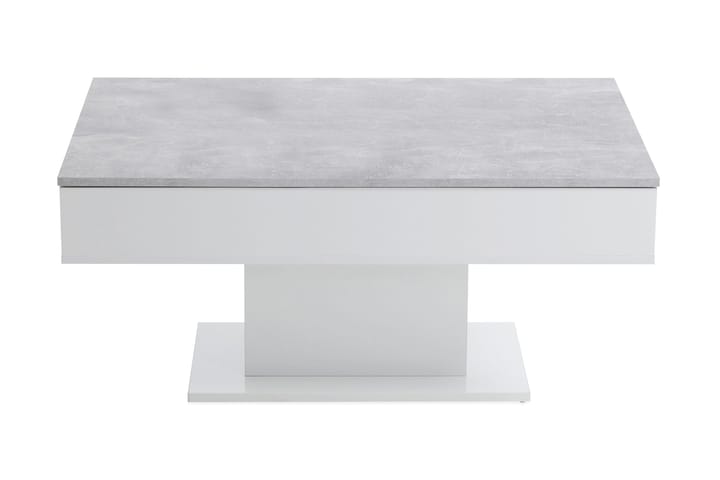 Sohvapöytä Luchansky 100 cm - Betoninharmaa/Valkoinen - Huonekalut - Pöydät & ruokailuryhmät - Sohvapöytä