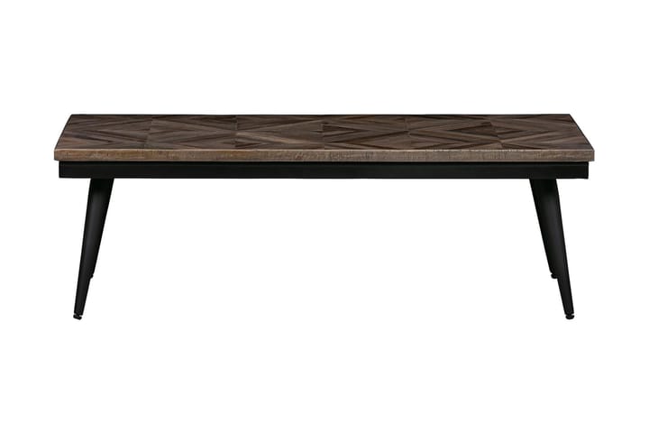 Sohvapöytä Mibelle 120 cm - Tiikki/Musta Rauta - Huonekalut - Pöydät & ruokailuryhmät - Sohvapöytä