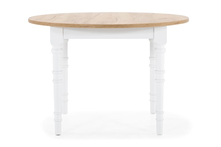 Sohvapöytä Milton 80 cm Pyöreä - Tammiviilu/Valkoinen - Huonekalut - Pöydät & ruokailuryhmät - Sohvapöytä