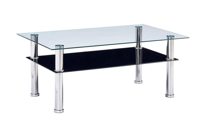 Sohvapöytä musta 100x60x42 cm karkaistu lasi - Musta - Huonekalut - Pöydät & ruokailuryhmät - Sohvapöytä