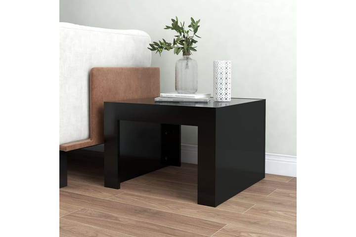 Sohvapöytä musta 50x50x35 cm lastulevy - Musta - Huonekalut - Pöytä & ruokailuryhmä - Sohvapöytä