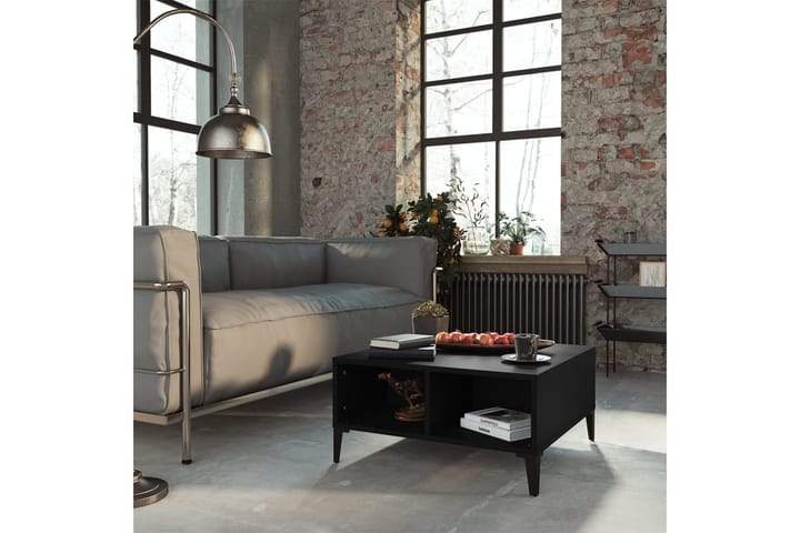 Sohvapöytä musta 60x60x30 cm lastulevy - Huonekalut - Pöytä & ruokailuryhmä - Sohvapöytä