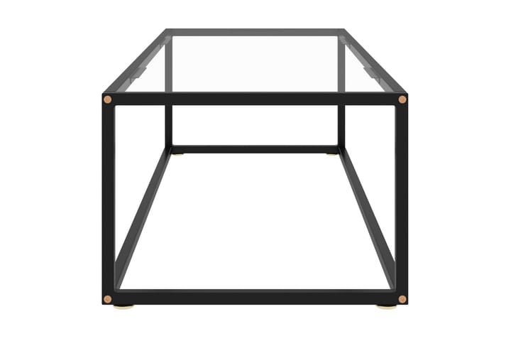 Sohvapöytä musta karkaistu lasi 120x50x35 cm - Musta - Huonekalut - Pöydät & ruokailuryhmät - Sohvapöytä