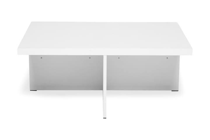 Sohvapöytä Oliver 100 cm 2 jakkaran paikkaa - Valkoinen - Huonekalut - Pöytä & ruokailuryhmä - Sohvapöytä