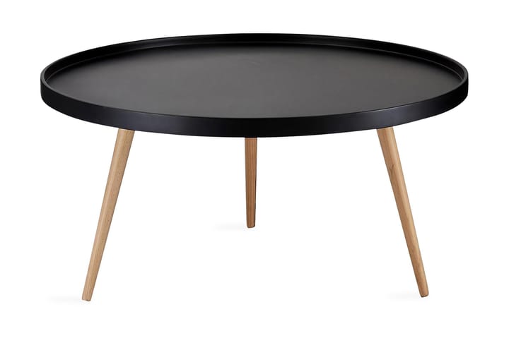 Sohvapöytä Opus 90 cm Pyöreä - Musta/Luonnonväri - Huonekalut - Pöydät & ruokailuryhmät - Sohvapöytä
