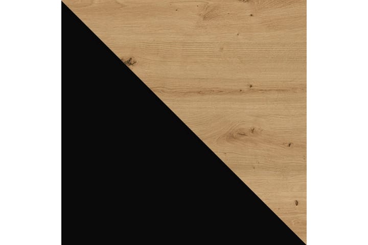 Sohvapöytä Oswestry 85 cm Säilytyksellä Hylly - Tammenväri/Musta - Huonekalut - Pöytä & ruokailuryhmä - Sohvapöytä