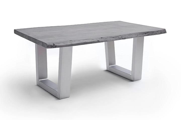 Sohvapöytä Pomaire 110 cm Jalat T-muoto - Akaasia/Harmaa/Teräs - Huonekalut - Pöytä & ruokailuryhmä - Sohvapöytä