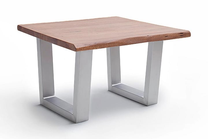 Sohvapöytä Pomaire 75 cm Jalat T-muoto - Akaasia/Ruskea/Teräs - Huonekalut - Pöytä & ruokailuryhmä - Sohvapöytä