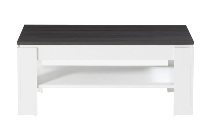 Sohvapöytä Rifallet 110 cm Säilytyksellä Hylly - Valkoinen/Tummanharmaa - Sisustustuotteet - Taulut & taide - Canvas-taulut