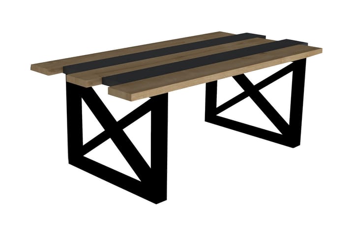Sohvapöytä Sinema 80 cm - Sininen/Antrasiitti/Musta - Huonekalut - Pöytä & ruokailuryhmä - Sohvapöytä