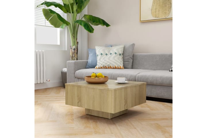 Sohvapöytä Sonoma-tammi 60x60x31,5 cm lastulevy - Huonekalut - Pöydät & ruokailuryhmät - Sohvapöytä