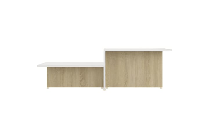 Sohvapöytä Sonoma-tammi ja valkoinen 111,5x50x33 cm - Huonekalut - Pöytä & ruokailuryhmä - Sohvapöytä