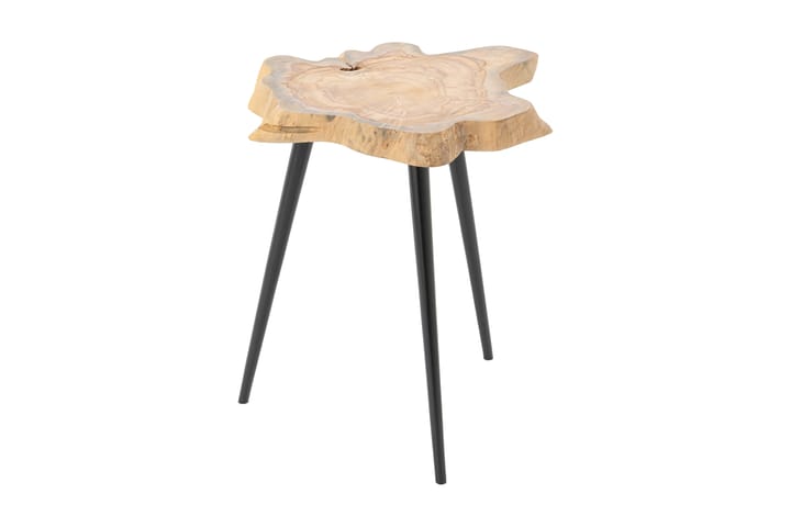 Sohvapöytä Spjutsbo 55 cm Kuusikulmio - Luonnonväri/Musta - Huonekalut - Pöydät & ruokailuryhmät - Sohvapöytä