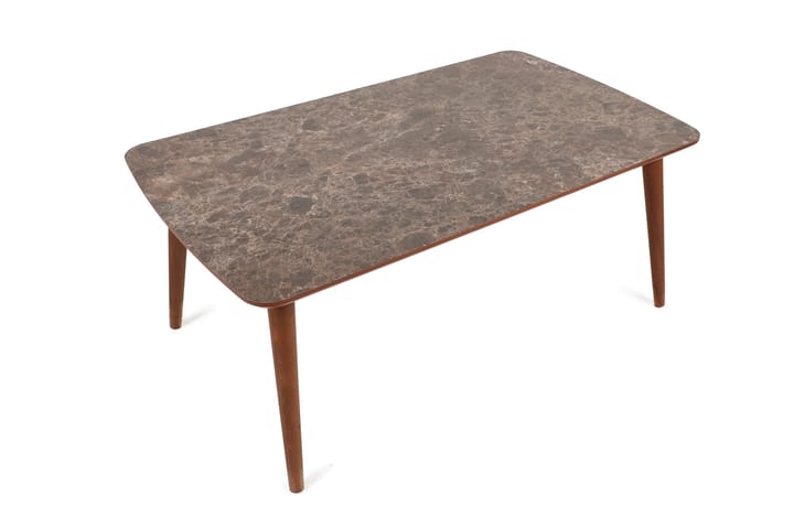 Sohvapöytä Stackris 100 cm kuvio - Ruskea - Huonekalut - Pöytä & ruokailuryhmä - Marmoripöydät