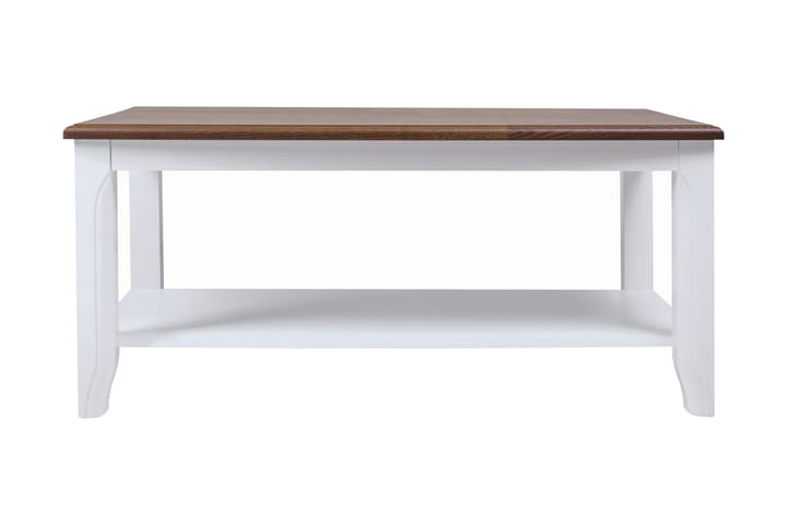 Sohvapöytä Storholmen 110 cm Säilytyksellä Hylly - Akaasia/Valkoinen - Huonekalut - Pöydät & ruokailuryhmät - Sohvapöytä