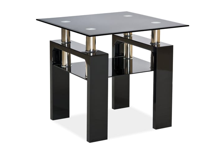 Sohvapöytä Syalets 60 cm - Lasi/Musta - Huonekalut - Pöytä & ruokailuryhmä - Sohvapöytä
