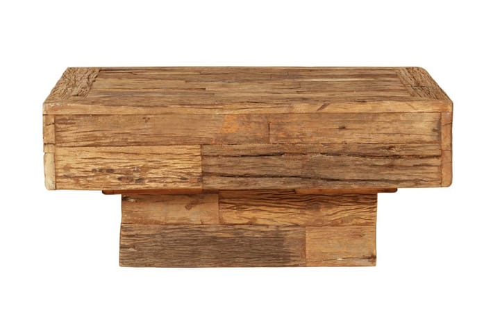 Sohvapöytä täysi kierrätetty puu 70x70x30 cm - Ruskea - Huonekalut - Pöydät & ruokailuryhmät - Sohvapöytä