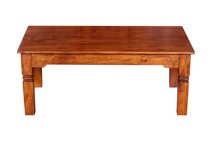 Sohvapöytä täysi puu 110x60x45 cm - Ruskea - Huonekalut - Pöydät & ruokailuryhmät - Sohvapöytä