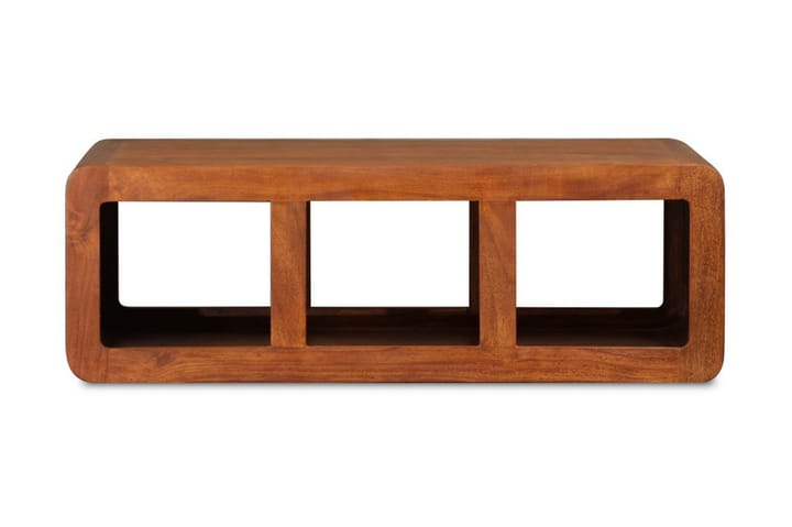 Sohvapöytä täysi seesamviimeistelty puu 90x50x30 cm - Ruskea - Huonekalut - Pöydät & ruokailuryhmät - Sohvapöytä