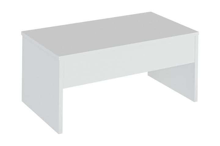 Sohvapöytä Tessie 90 cm Korkeussäätö Säilytyksellä - Valkoinen - Huonekalut - Pöydät & ruokailuryhmät - Sohvapöytä