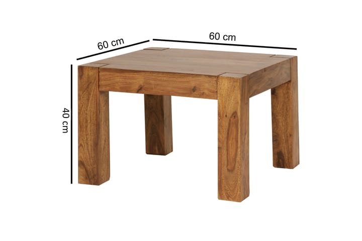 Sohvapöytä Thain 60 cm - Massiivi Puu - Huonekalut - Pöydät & ruokailuryhmät - Sohvapöytä