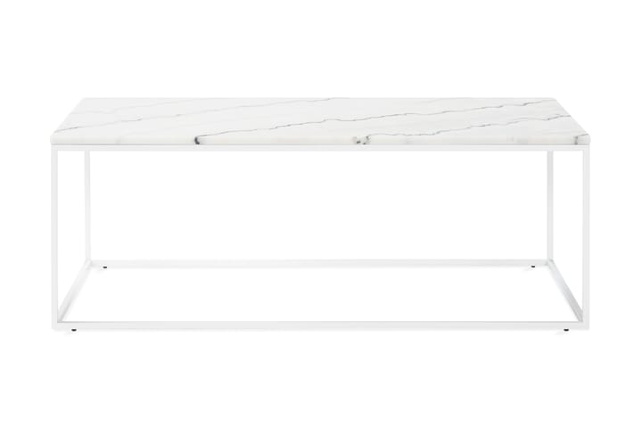 Sohvapöytä Titania 120 cm Marmori - Valkoinen - Puutarhakalusteet - Terassiryhmät - Aurinkovuode
