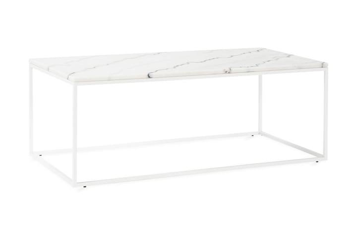 Sohvapöytä Titania 120 cm Marmori - Valkoinen - Huonekalut - Pöytä & ruokailuryhmä - Sohvapöytä