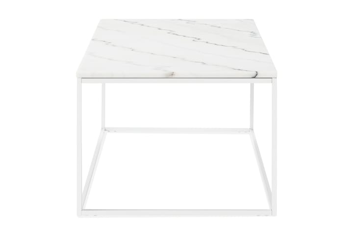 Sohvapöytä Titania 120 cm Marmori - Valkoinen - Huonekalut - Pöytä & ruokailuryhmä - Sohvapöytä