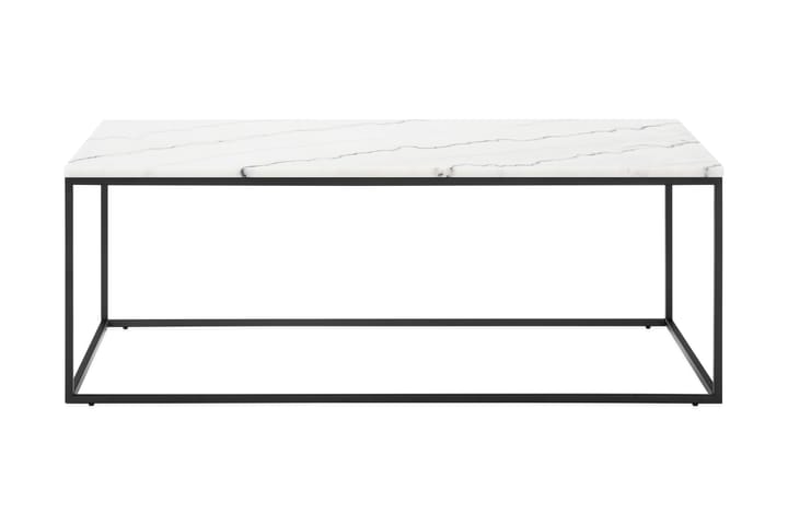 Sohvapöytä Titania 120 cm Marmori - Valkoinen/Musta - Huonekalut - Pöytä & ruokailuryhmä - Ruokailuryhmä