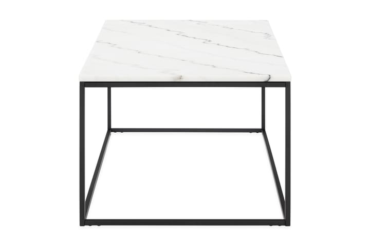 Sohvapöytä Titania 120 cm Marmori - Valkoinen/Musta - Huonekalut - Pöytä & ruokailuryhmä - Sohvapöytä
