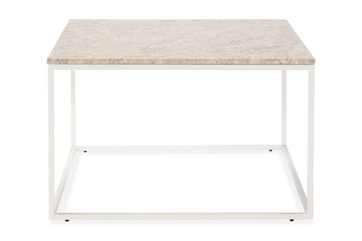 Sohvapöytä Titania 70 cm Marmori - Beige/Valkoinen - Huonekalut - Pöytä & ruokailuryhmä - Apupöytä & sivupöytä - Tarjotinpöytä & pikkupöytä