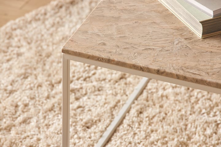 Sohvapöytä Titania 70 cm Marmori - Beige/Valkoinen - Huonekalut - Pöytä & ruokailuryhmä - Sohvapöytä