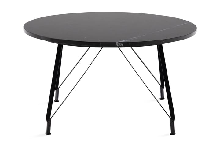 Sohvapöytä Titania 80 cm Pyöreä Marmori - Musta - Huonekalut - Pöytä & ruokailuryhmä - Sohvapöytä