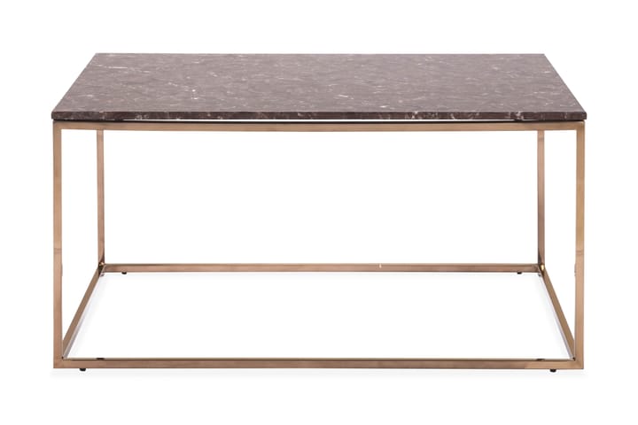 Sohvapöytä Titania 90 cm Marmori - Punainen/Kupari - Huonekalut - Pöytä & ruokailuryhmä - Sohvapöytä