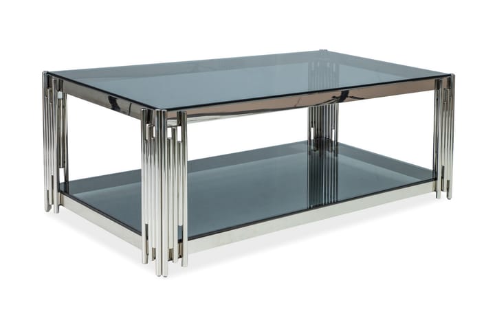 Sohvapöytä Torala 120 cm - Lasi/Hopea - Huonekalut - Pöytä & ruokailuryhmä - Sohvapöytä