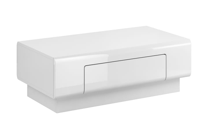 Sohvapöytä Torrao 110 cm Säilytyksellä Hylly+Laatikko - Valkoinen - Huonekalut - Pöytä & ruokailuryhmä - Sohvapöytä