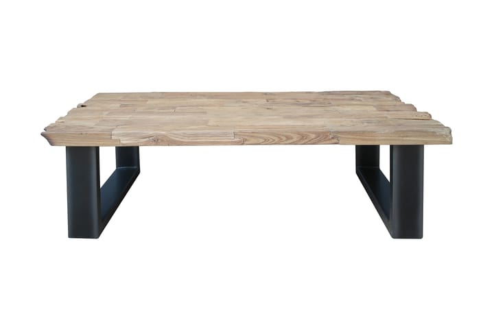 Sohvapöytä Truro 130 cm - Tiikki/Musta - Huonekalut - Pöytä & ruokailuryhmä - Sohvapöytä