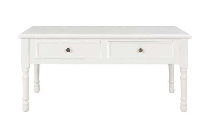Sohvapöytä valkoinen 100x55x45 cm puu - Valkoinen - Huonekalut - Pöytä & ruokailuryhmä - Sohvapöytä