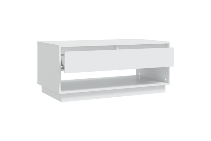 Sohvapöytä valkoinen 102,5x55x44 cm lastulevy - Valkoinen - Huonekalut - Pöytä & ruokailuryhmä - Sohvapöytä