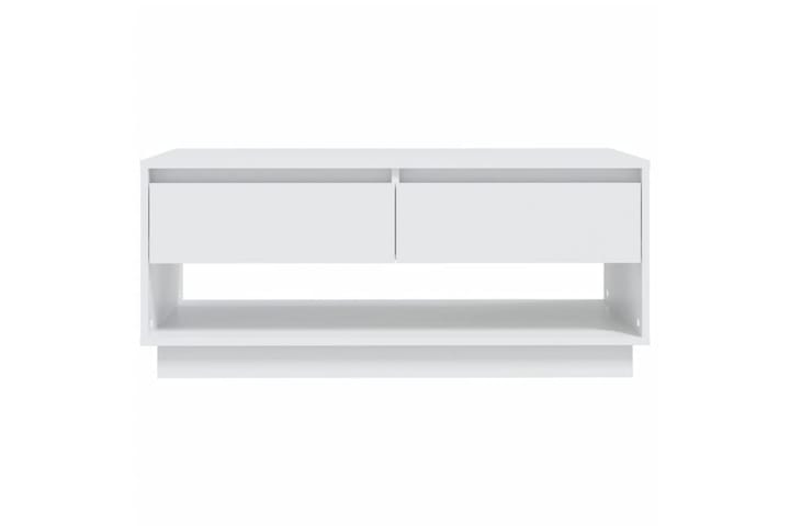 Sohvapöytä valkoinen 102,5x55x44 cm lastulevy - Valkoinen - Huonekalut - Pöydät & ruokailuryhmät - Sohvapöytä