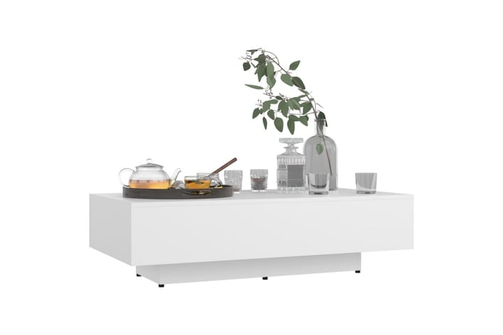 Sohvapöytä valkoinen 115x60x31 cm lastulevy - Huonekalut - Pöytä & ruokailuryhmä - Sohvapöytä