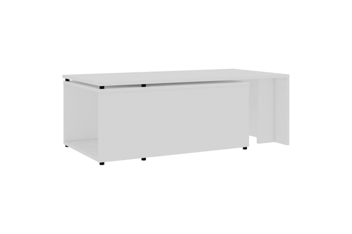 Sohvapöytä valkoinen 150x50x35 cm lastulevy - Huonekalut - Pöytä & ruokailuryhmä - Sohvapöytä