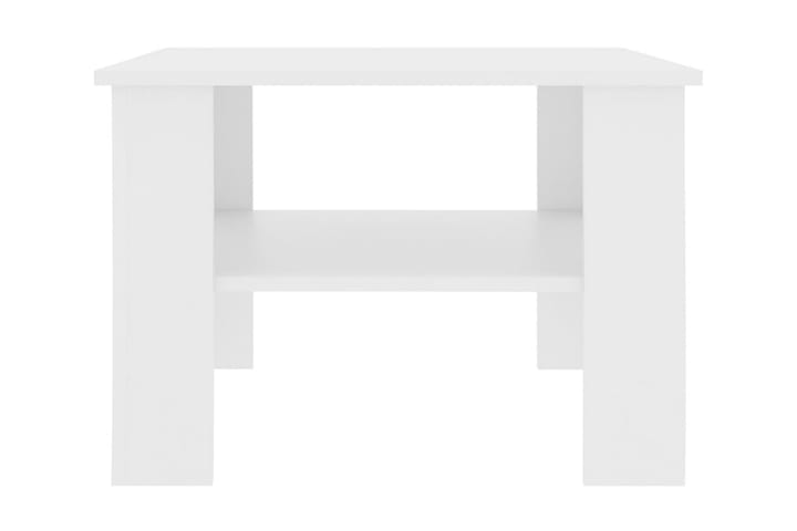 Sohvapöytä valkoinen 60x60x42 cm lastulevy - Valkoinen - Huonekalut - Pöytä & ruokailuryhmä - Sohvapöytä
