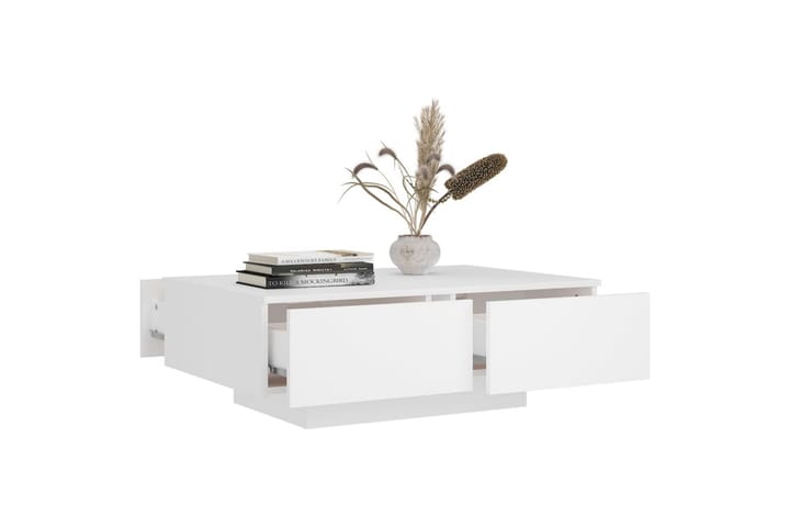 Sohvapöytä valkoinen 90x60x31 cm lastulevy - Kodintekstiilit & matot - Matto - Iso matto