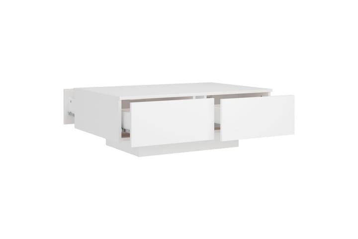 Sohvapöytä valkoinen 90x60x31 cm lastulevy - Huonekalut - Pöytä & ruokailuryhmä - Sohvapöytä