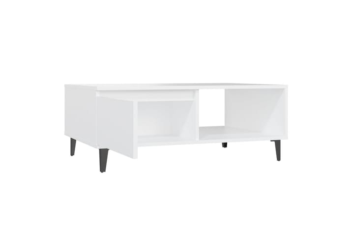 Sohvapöytä valkoinen 90x60x35 cm lastulevy - Valkoinen - Huonekalut - Pöytä & ruokailuryhmä - Sohvapöytä
