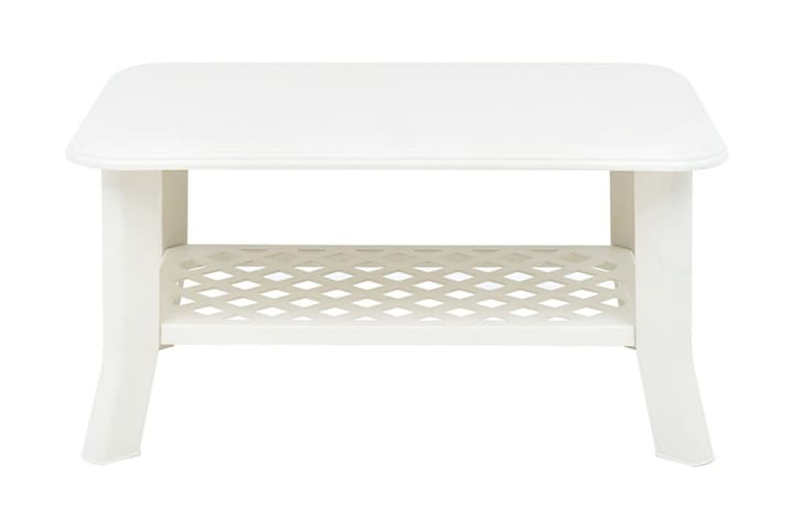 Sohvapöytä valkoinen 90x60x46 cm muovi - Valkoinen - Huonekalut - Pöytä & ruokailuryhmä - Sohvapöytä