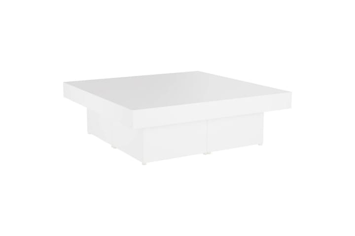 Sohvapöytä valkoinen 90x90x28 cm lastulevy - Huonekalut - Pöytä & ruokailuryhmä - Sohvapöytä