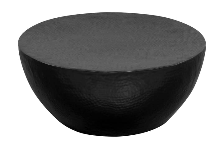 Sohvapöytä vasaroitu pinta alumiini 70x30 cm musta - Musta - Huonekalut - Pöydät & ruokailuryhmät - Sohvapöytä