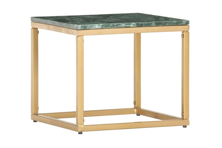 Sohvapöytä vihreä 40x40x35 cm aito kivi marmorikuviolla - Huonekalut - Pöytä & ruokailuryhmä - Sohvapöytä